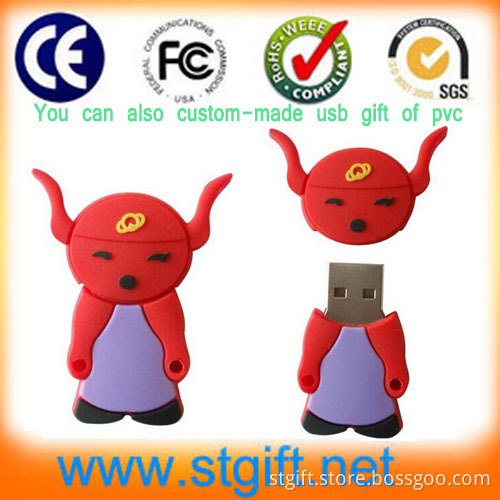 Custom Made Logo USB Flash Drive and Logo Embossed in Mold